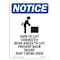 Signmission OSHA Notice, 5" Height, How To Lift Correctly Sign With Symbol, 5" X 3.5", Portrait OS-NS-D-35-V-13557 - alternate 1
